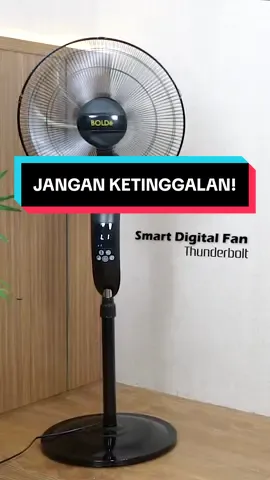 Kenapa pilih kipas biasa kalau bisa yang pintar? 🤷🏻‍♀️ Pilih Smart Digital Fan Thunderbolt dari BOLDë punya kontrol digital, mode otomatis, dan tenaga ekstra! Tanpa harus bolak-balik ke kipas sudah bisa otomatis menggunakan remot.  Lebih hemat tenaga, lebih stylish dan ga ketinggalan jaman deh 🌬️⚡️ #BOLDeIndonesia #BOLDeInnovatingTheLife #GreenLivingWithBOLDe #BOLDeveryday #SmartDigitalFanThunderbolt