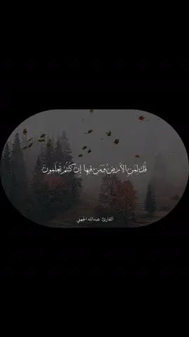 ﴿قل لمن الأرض ومن فيها إن كنتم تعلمون ۝ سيقولون لله قل أفلا تذكرون ۝ قل من رب السماوات السبع ورب العرش العظيم ۝ سيقولون لله قل أفلا تتقون ۝ قل من بيده ملكوت كل شيء وهو يجير ولا يجار عليه إن كنتم تعلمون ۝ سيقولون لله قل فأنى تسحرون﴾ [المؤمنون: ٨٤-٨٩] القارئ: عبدالله الجهني #quran #قران_كريم #fyp #viral #tiktok 