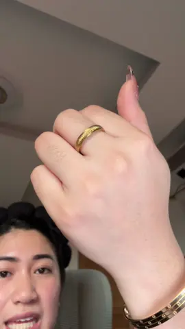 Replying to @Me-Ann eto po explanation hehe #cateye #catseye #goldring #amulet #hypoallergenic 