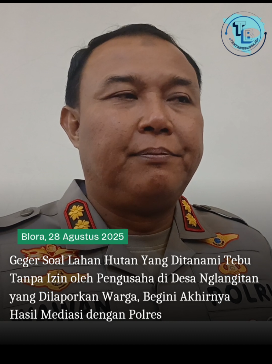 Sempat geger soal lahan hutan di Desa Nglangitan Blora seluas 8 hektare ditanami tebu pengusaha tanpa izin, dan dilaporkan warga, akhirnya diselesaikan di Polres Blora lewat mediasi.  #infoblora #tentangblora #hutan #blora #bloraupdate