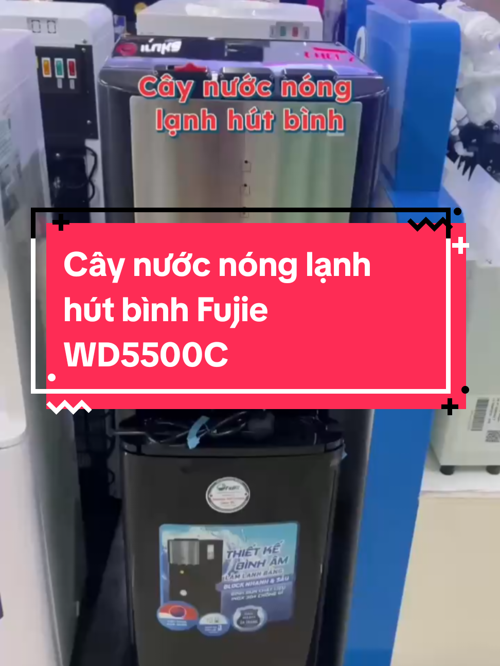 Cây nước nóng lạnh hút bình Fujie WD5500C #caynuocnonglanh #diengiadung #fujie #review #xuhuong 