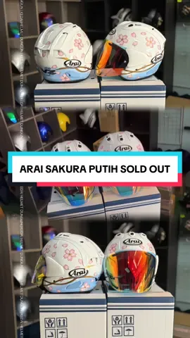 Arai Sakura Putih Last Pair Sudah Sold Out 🤲🏻 Tq Customer Sudi Support 🤙🏻 Utk Makluman, Untuk Putih Kilang Takda Stok, Tinggal Sakura Hitam Sahaja 🙏🏻 #fyp #arai #kedaihelmet #rxzmember #armotorsport 