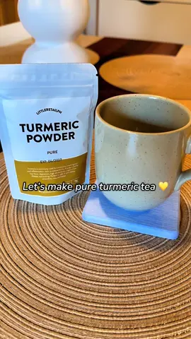Let’s make pure turmeric tea 💛 Simple, healthy, and so good! #turmerictea #littleretailph #healthy #wellness #tea @Little Retail Ph 