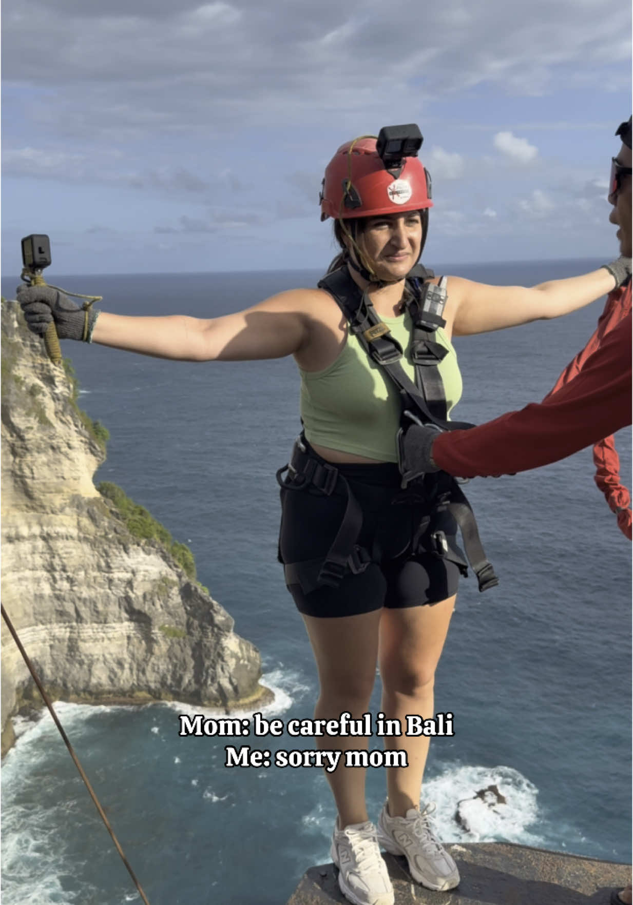 Sorry mom 🥰 XTreme Park, Nusa Penida 📍#bungeejump #nusapenidaisland #balilifestyle #bungeebabes 