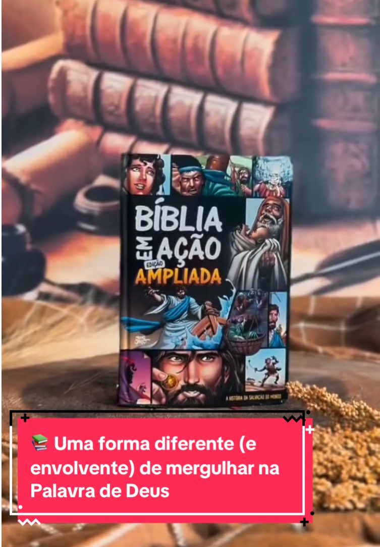 Descobri a Bíblia em Ação e fiquei impactado! As ilustrações e as histórias deixam tudo muito mais real. 📚🔥 #biblia #leitura #deus #fyppppppppppppppppppppppp #achadinhos 