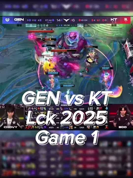 GEN vs KT Game 1 #lck2025 #zicoreup 