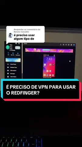 Respondendo a @Renato Carvalho É preciso usar vpn no redfinger? #monetizar #monetiza #redfinger #ogringo 