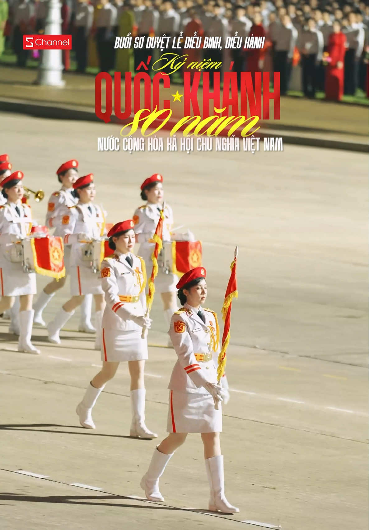 Một vài hình ảnh trong Buổi sơ duyệt Lễ diễu binh, diễu hành A80 ❤️🇻🇳 #schannel #LearnOnTikTok 