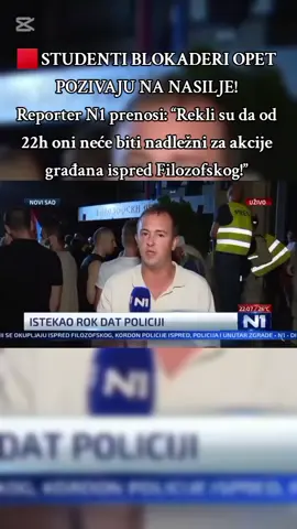 📛 Dakle, čim padne mrak – daju zeleno svetlo za haos i nasilje. ⚠️ Ovo nema veze sa protestom, ovo je otvorena pretnja! #blokaderi #novisad #filozofskifakultet #studentiublokadi #studenti #fakultet #protesti2025 #sviublokade #protesti 