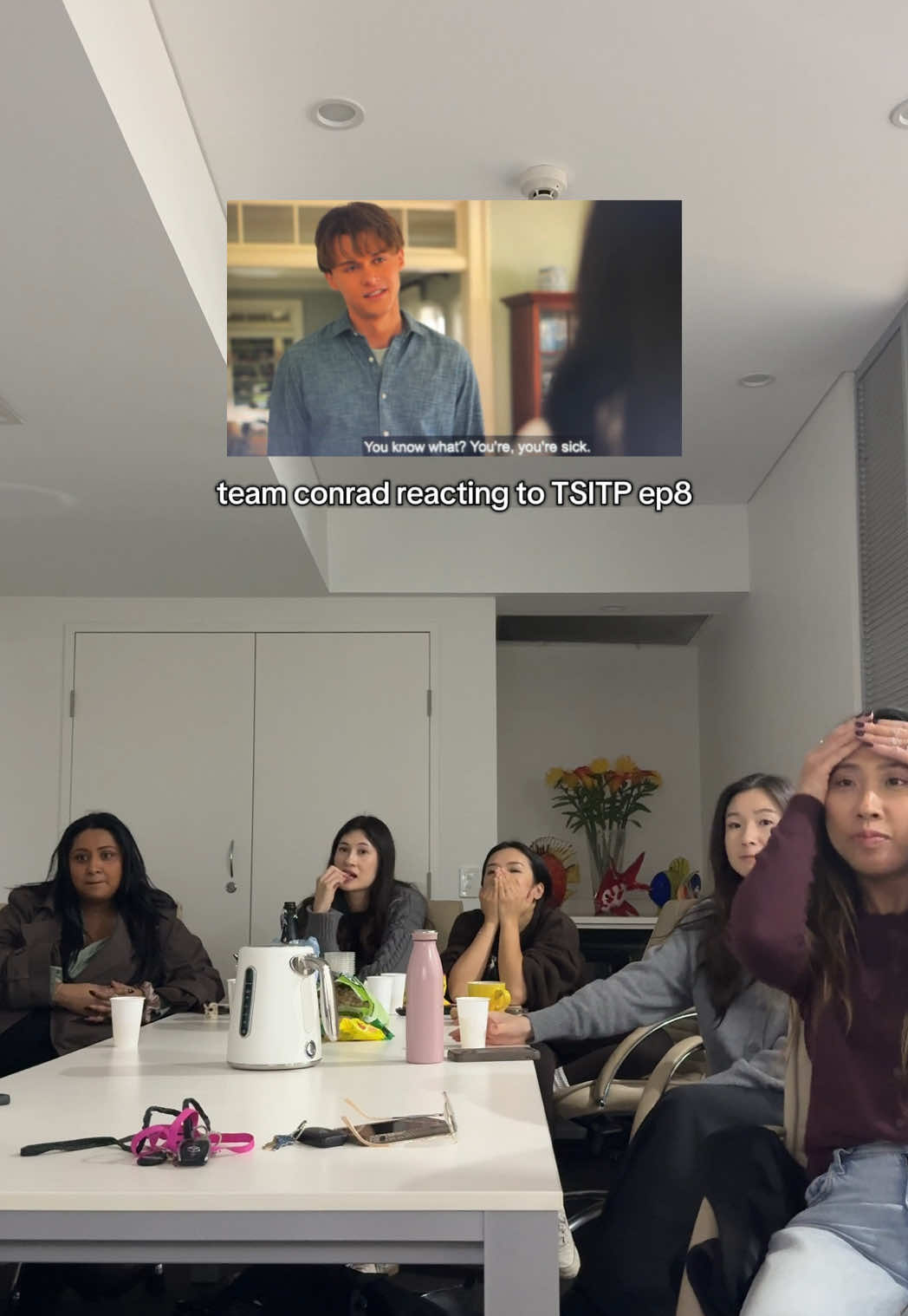 tsitp watch party ep 8 here we go again. @Jenny Han giving us another reason to go to therapy 😭 #tsitp #thesummeriturnedpretty #teamconrad #watchparty 