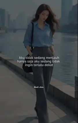 Bukan menjauh, hanya saja sedang memberi jarak...  #motivasihidup #galaubrutal #positivevibes #katakatamotivasi #quotes 