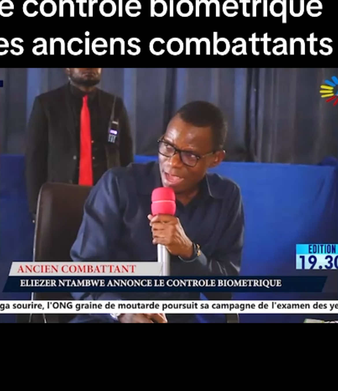 Eliezer Ntambwe annonce le contrôle biométrique des anciens combattants #tiktokviral #rdcongo🇨🇩 #2025 #defense #eliezerntambwe #ndekoeliezer #politique #pourtoi #anciencombattant 
