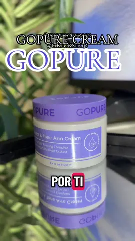 GOPURE te disminuye la flacidez y tonificación de brazos flácidos #GOPURE #tiktokshopgopure 