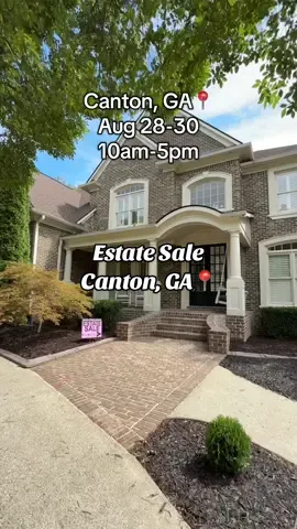 LOCATED at 275 Grandmar Chase Canton, GA📍by @Maple Street Estate Sales  Be prepared to find:  -LOTS of furniture  -high end items -digital cameras  -bar stools  -kitchen supplies -tools, lawn equipment, painting supplies -washer & dryer  -high end + retro wall art  -men’s clothing (lots of polos + button downs) -glass art  -patio furniture  -room furniture (bunkbed, twin + master beds, tables, lamps, & more) -gym equipment  -Christmas decor  -books -& so much more!! #estatesale #estatesales #secondhand #thrifting #vintage #haul #collectibles #antiques #cantonga #atlanta #fyp 