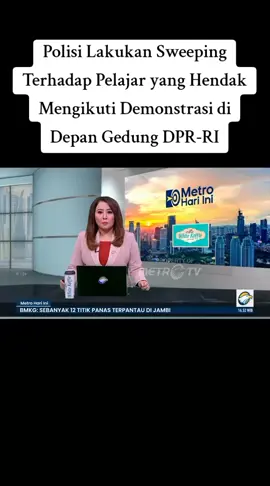 Polisi Lakukan Sweeping Terhadap Pelajar yang Hendak Mengikuti Demonstrasi di Depan Gedung DPR-RI. #Demo  #dprri  #pelajar  #polriindonesia  #jakarta 