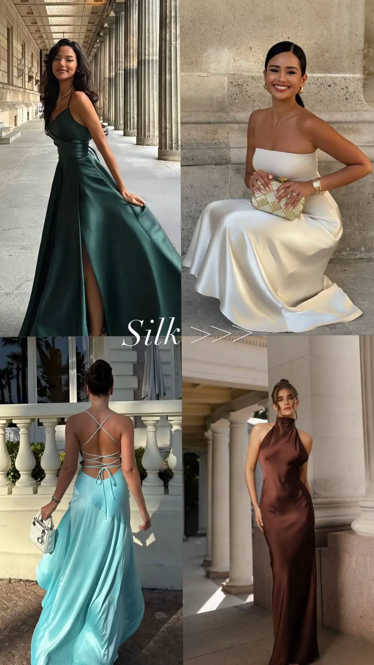 Váy lụa – điểm chạm giữa sự tối giản và nét quyến rũ khó cưỡng ✨ #outfit #thoitrang #xuhuong #vaylua 