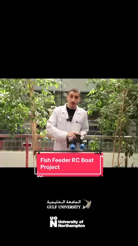Pushing the Boundaries of Sustainable Innovation 💡 Gayth Yunis, an Electrical & Electronic Engineering student, under the guidance of Dr. Walid El-Fezzani, developed a smart and sustainable aquaculture boat. Built from scratch using AI, IoT, and 3D printing, the boat can feed fish and deliver medicine in hard-to-reach ponds with high precision, improving efficiency and reducing labor in fish farm operations. This innovative solution directly supports sustainable fish farming by optimizing feed distribution, minimizing waste, and ensuring healthy aquatic environments. The project contributes to UN Sustainable Development Goals (SDGs): SDG 2 – Zero Hunger: Enhances sustainable food production via efficient aquaculture. SDG 9 – Industry, Innovation, and Infrastructure: Demonstrates innovation through AI, IoT, and 3D printing. SDG 12 – Responsible Consumption and Production: Reduces feed waste and optimizes resource use. SDG 14 – Life Below Water: Promotes healthier aquatic ecosystems through sustainable fish farm practices. #innovation #Sustainability #aquaculture #fishfarming #Engineering      💡 نحو آفاق جديدة من الابتكار والاستدامة ابتكر الطالب غيث يونس من قسم الهندسة الكهربائية والإلكترونية، بإشراف الدكتور وليد الفزّاني، قاربًا ذكيًا ومستدامًا للاستزراع السمكي. صُمم القارب من الصفر باستخدام الذكاء الاصطناعي، وإنترنت الأشياء، والطباعة ثلاثية الأبعاد، ليقوم بتوزيع الطعام والدواء بدقة وكفاءة عالية في أماكن يصعب الوصول إليها، مما يعزز كفاءة العمل في المزارع السمكية ويقلل الجهد البشري. المشروع يدعم الاستزراع السمكي المستدام من خلال تحسين توزيع الطعام، تقليل الهدر، وضمان بيئة مائية صحية، ويدعم أهداف التنمية المستدامة (SDGs): الهدف 2 – القضاء على الجوع: تحسين الإنتاج الغذائي المستدام عبر الاستزراع السمكي الفعّال. الهدف 9 – الابتكار والبنية التحتية: الابتكار باستخدام الذكاء الاصطناعي، وإنترنت الأشياء، والطباعة ثلاثية الأبعاد. الهدف 12 – الاستهلاك والإنتاج المسؤولان: تقليل هدر الطعام وتحسين استخدام الموارد. الهدف 14 – الحياة تحت الماء: تعزيز صحة الأنظمة البيئية المائية من خلال ممارسات استزراع مستدامة.       