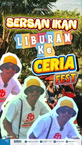 Sersan Ikan lagi Liburan nih. udah nyampe aja di Acara Bazar CERIA Fest nya BRBIH. jangan lewatin yaa keseruan Sersan Kali INI! Kontak Kami: PELAYANAN PUBLIK BRBIH: WHATSAPP (0851-7160-4719) @kkpgoid @bppsdm_KP #sersanikan #ceriafest2025 #brbih #bazar #umkm