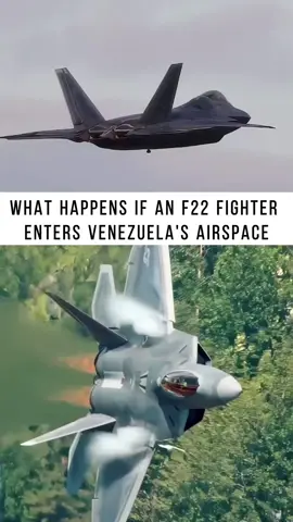 What would happen if an F22 Raptor fighter entered Venezuelan airspace?#news #usa #military #tiktok 