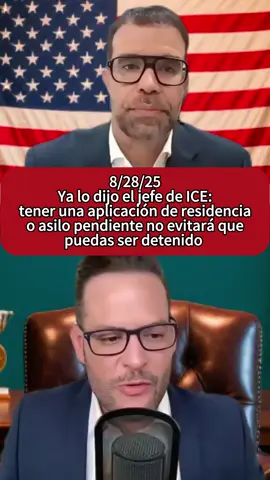 Ya lo dijo el jefe de ICE: tener una aplicación de residencia o asilo pendiente no evitará que puedas ser detenido #abogadodeinmigracion #ice #inmigracion #i220a #ajustecubano #asilo #detenciones #fyp #foryou #foryoupage #fypシ #tiktok #storytime #tiktok #viral #greenscreen #green screen