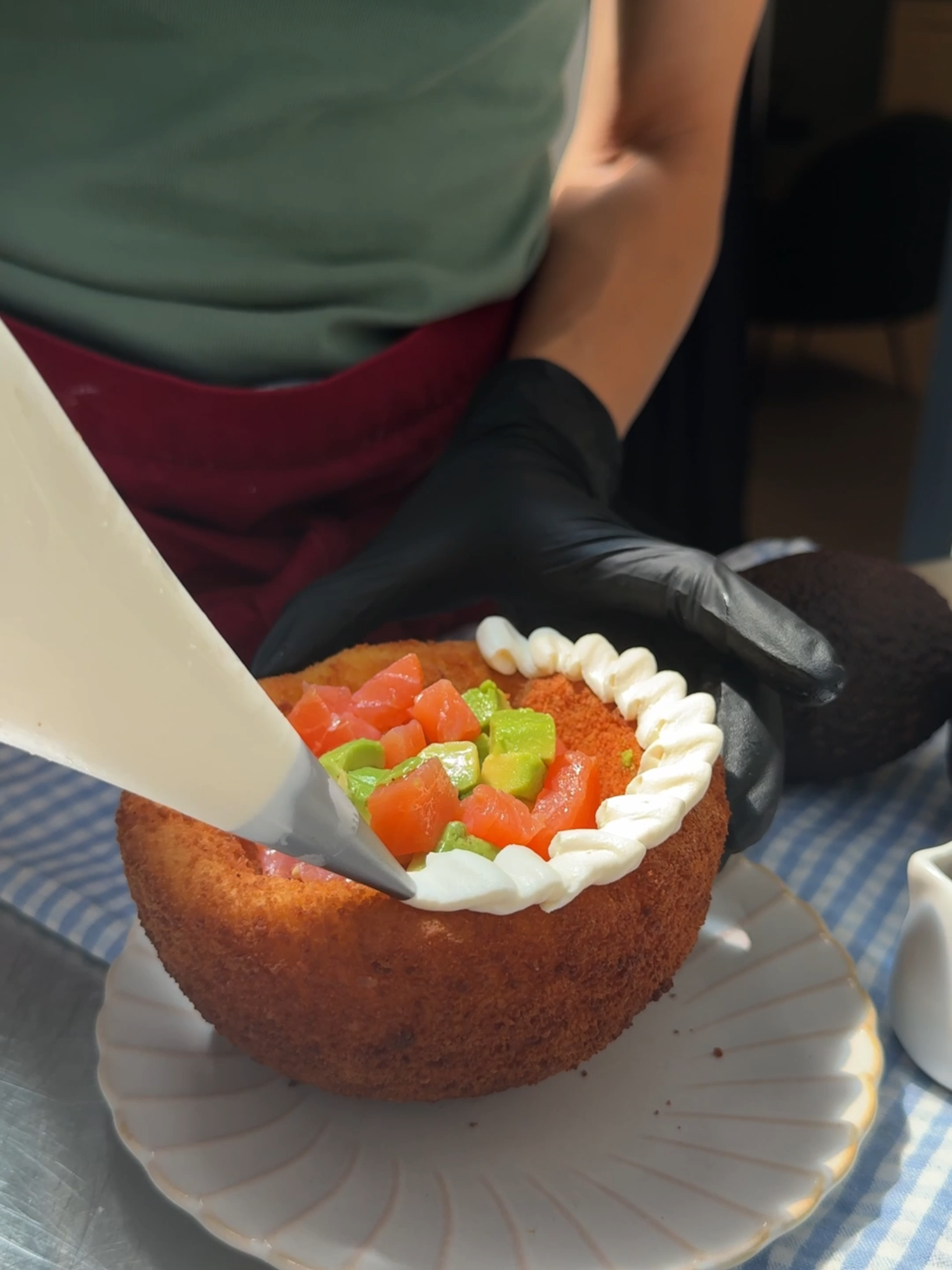 Crispy Sushi Bowl! All the sushi feels — no rolling 🥢🍣 #fyp #usa🇺🇸 #sushi