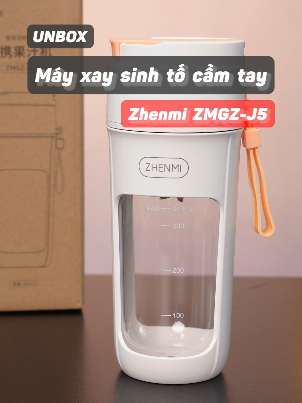 Unbox Máy xay sinh tố cầm tay Zhenmi ZMGZ-J5 #xuhuong #LearnOnTikTok #mayxaysinhto #unbox #chiemtai 