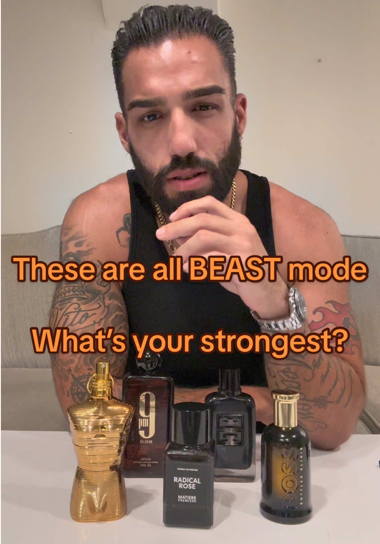 5 of the strongest fragrances in my collection #fyp #fragrance #fragrancetok #mensfragrance #jeanpaulgaultier 