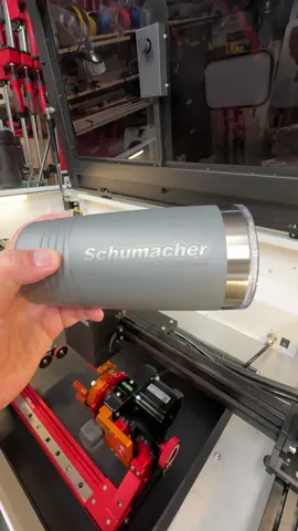 Tonight I am engraving a tumbler for an awesome young man who is a professional remote control car driver.  Tom Rinderknecht used to live down the street from my family and has always been racing cars and kicking butt on the track.  I believe he is one of the top drivers in his class in the US. When I offered to make him a tumbler, he asked if I could engrave the Schumacher Racing logo on it since he is a member of their team.  I think the logo turned out great. As always, I used the OneLaser XRF laser with the PiBurn Grip 2 rotary to make this tumbler. Let me know if you need some custom tumblers for an event, customer appreciation gifts, golf outing, fundraiser, or sports team.  People love getting these and can always use them. If you use my code 