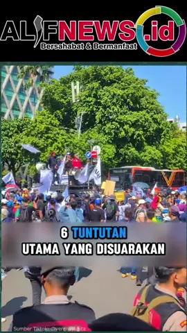 Demo Buruh 28 Agustus: Mogok Nasional Jadi Opsi Ribuan buruh demo di depan DPR tanpa ada dialog dengan wakil rakyat. Said Iqbal menegaskan aksi ini murni menyuarakan aspirasi, sementara lobi formal akan menyusul 7–10 hari ke depan. Bila tak digubris, mogok nasional siap digelar. Enam tuntutan buruh: hapus outsourcing, tolak upah murah, cabut PP 35/2021, naikkan UMP 2026 sebesar 8,5–10,5%, hentikan PHK massal, dan reformasi pajak. #DemoBuruh #MogokNasional #Outsourcing #UpahLayak #UMP2026
