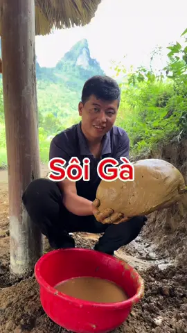 hôm nay các anh chị cùng cả nhà ba nấu xôi để ăn với gà nướng đất sét nhé #leanontiktok #vochonganba #cuocsongomiennui 