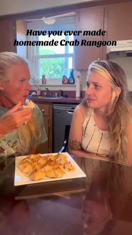 Will Megan love my Homemade Crab Rangoon #homemade #food #motherdaughter #eating #crab 