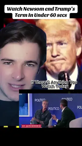 Watch Newsom end Trump’s Term In Under 60 secs#trump #news 