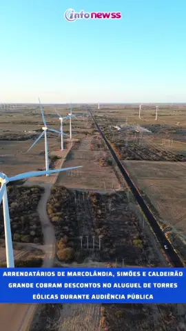 ⚡️ Arrendatários de terras se uniram em uma audiência pública para cobrar redução no aluguel das torres eólicas. O debate levantou discussões sobre justiça nos contratos e impactos da energia renovável no campo. 🌱 #EnergiaEólica #AudiênciaPública #Agronegócio #JustiçaNoCampo #EnergiaRenovável 