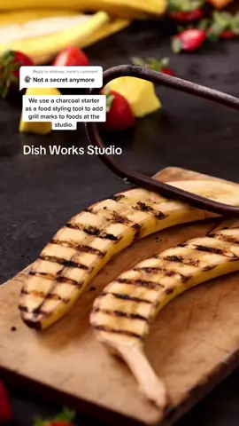 Fake grilling at Dish Works Studio.  