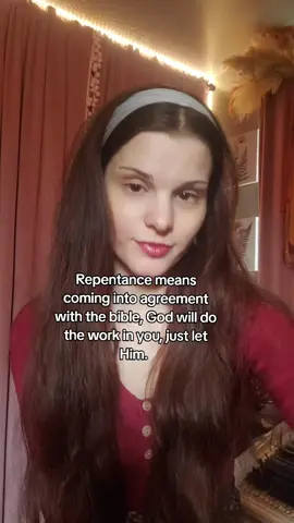 Repentance is coming to agreement with God and disagreement with the world. Changing your life is something that happens through the Holy Spirit. #christiantiktok #repentance #change #fyp #bible 