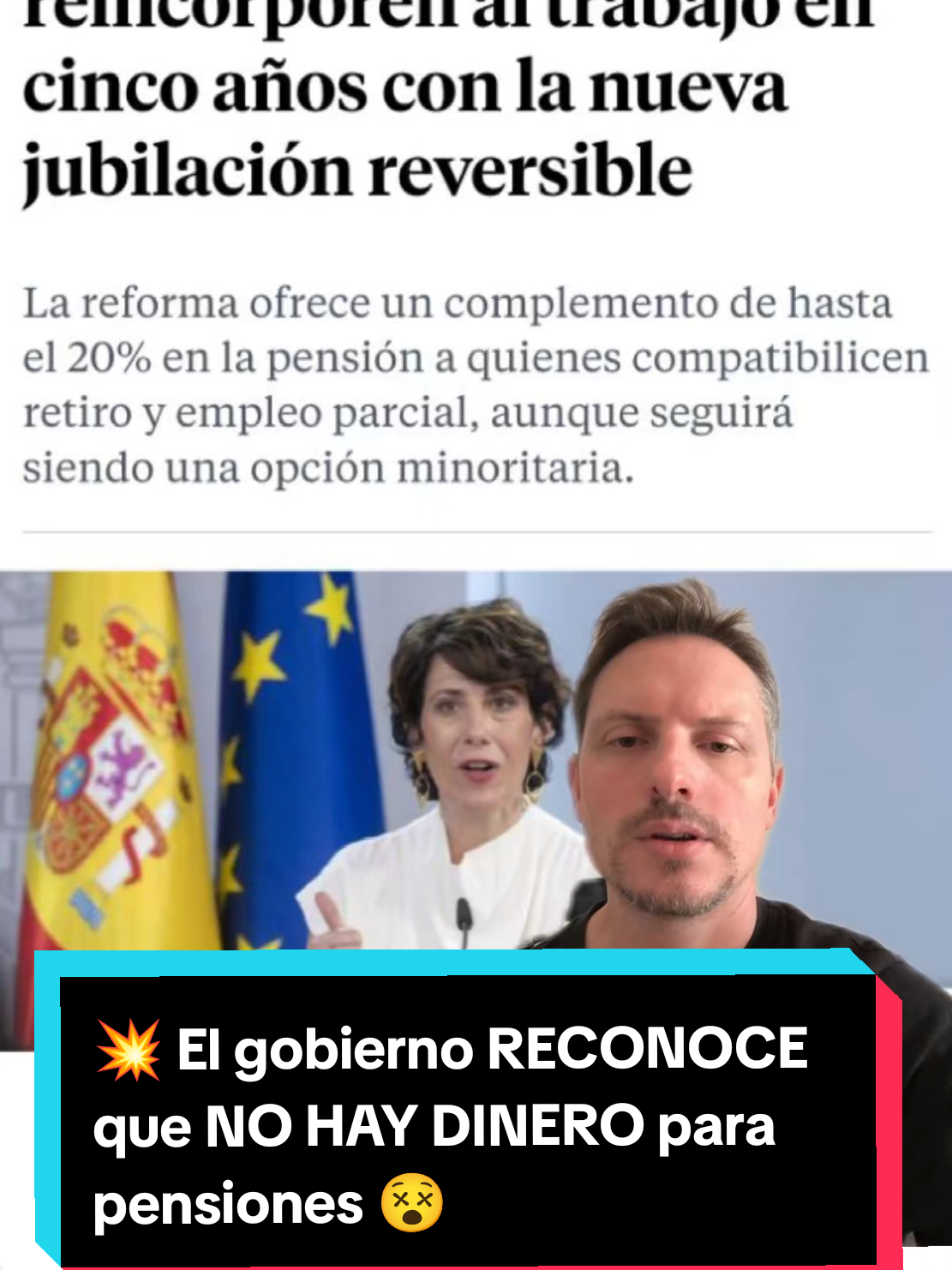 💥 El gobierno RECONOCE que NO HAY DINERO para pensiones 😵‍💫 #motivación #impuestos #dinero #pensiones 