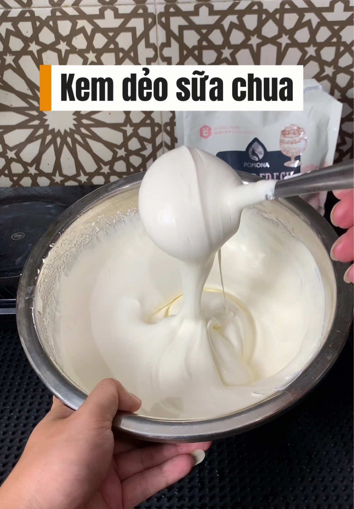 Công thức làm topping kem dẻo sữa chua bao ngon, dùng cho các món cafe, trà sữa, latte, sữa chua…
