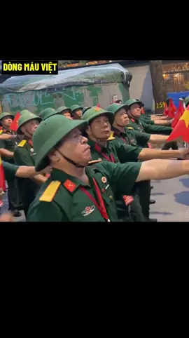 Khối Cựu Chiến Binh Đang Tiến Vào.   #dongmauviet 