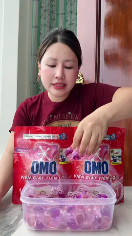 Viên giặt OMO giá rẻ mà thơm lắm ah #omo #viengiatomo #xuhuong 