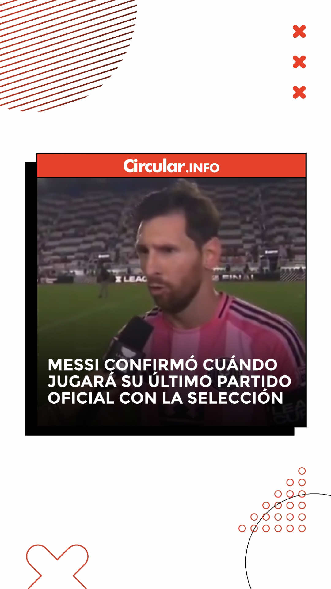 SERÍA EL PRÓXIMO JUEVES ANTE VENEZUELA 😞 ⭕ Leo Messi confirmó que el 4 de septiembre ante Venezuela jugará su último partido de local con la Selección en las Eliminatorias Sudamericanas ⚽ ⭕ Dijo que sería un encuentro muy especial y agregó: 