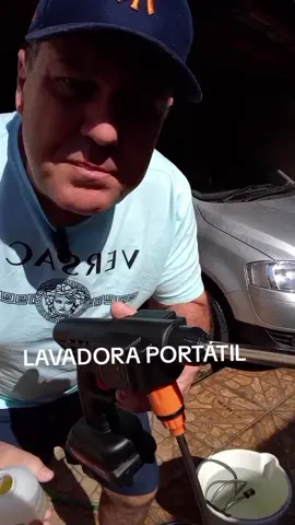 lavadora portátil de alta pressão com 2 baterias de 48V fiz o teste e gostei #lavajato #lavadoraportatil #carro #moto @esteticarvonixx @Vonixx com Ivan 