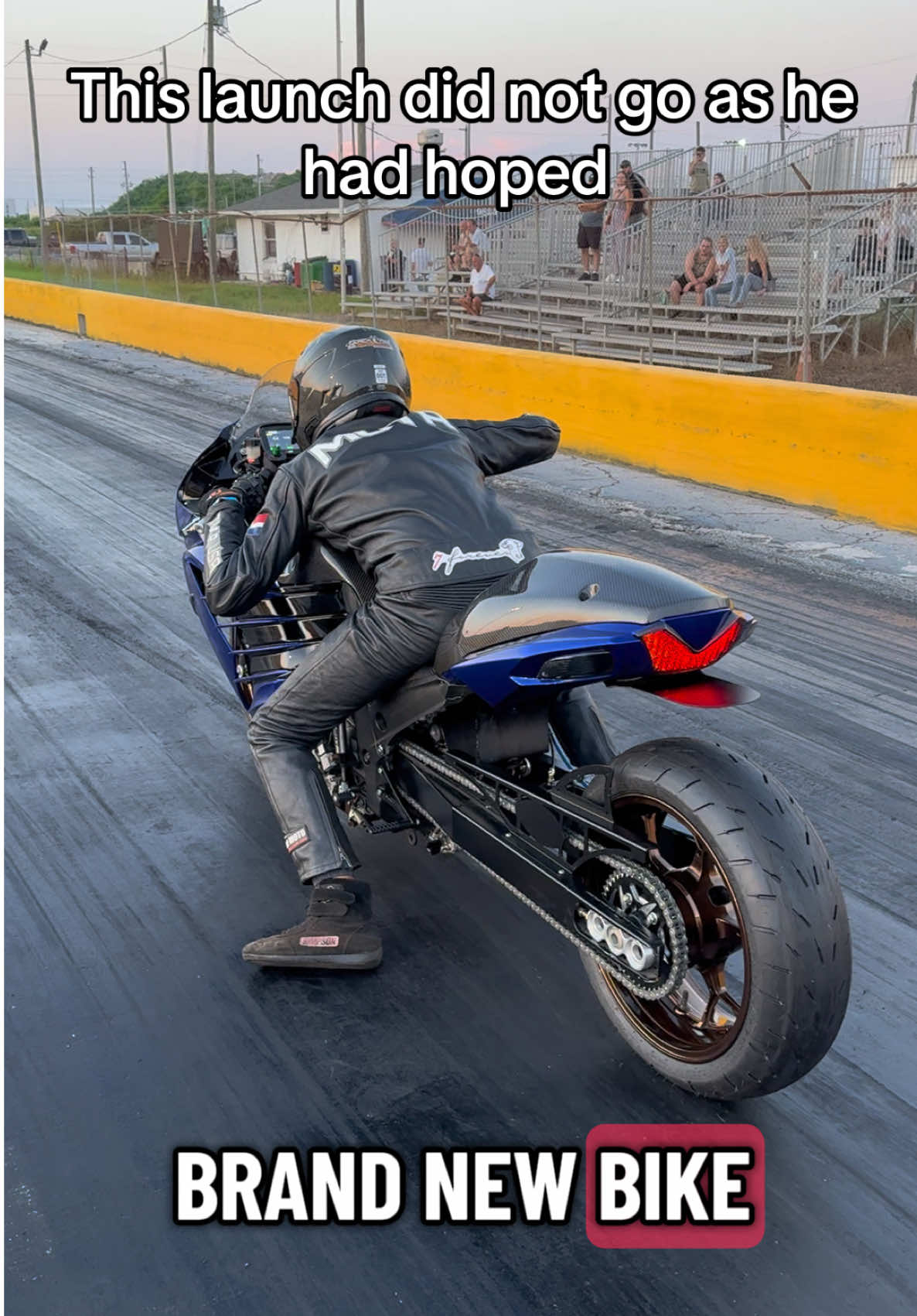 This launch did not go how he had hoped #motorcycles #motorcycle #dragracing #automotive #bikes 