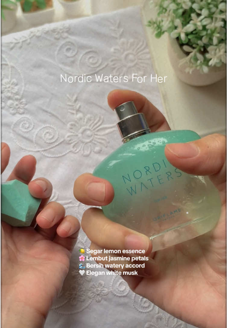 Nordic Waters for Her Eau de Parfum by Oriflame. Ringan, segar, dan bikin tetap pede, bahkan pas lagi aktif olahraga. Jadi, lari kalcer kamu sekarang nggak cuma sehat, tapi juga makin stylish & wangi! 📩 DM aku buat cobain vibes segarnya Nordic Waters For Her  @oriflameidofficial  #oriflame #oriflameindonesia #parfumoriflame #rekomendasi #rekomendasiparfum #parfum 
