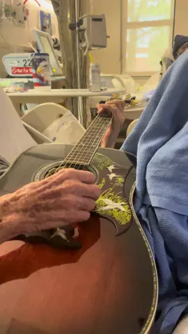 Here is Uncle Billy singing and playing at a recent hospital stay at the VA. 