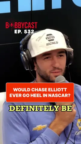 What If @Chase Elliott Was The Villain In NASCAR??? 🤔🏁  #chaseelliott #nascar #bobbybones #bobbycast #fyp 