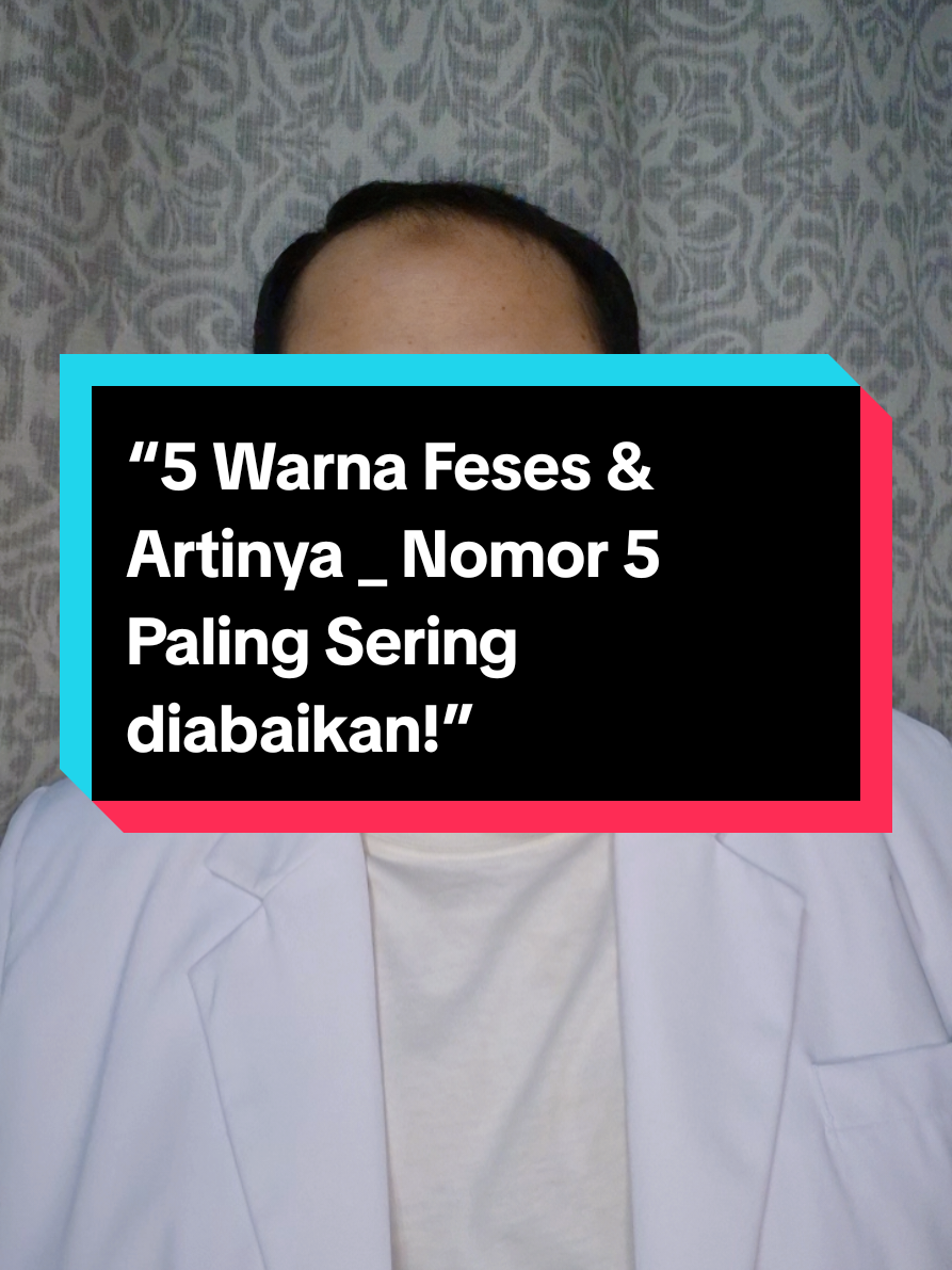 “Warna feses ternyata bisa kasih tahu kondisi kesehatan kita! 🚽⚠️ Hitam, merah, dempul, hijau, sampai kuning berminyak… semuanya punya arti sendiri. Kalau nemu warna aneh, jangan tunggu parah → segera periksa! 👨‍⚕️ #Kesehatan #EdukasiMedis #Dokter”