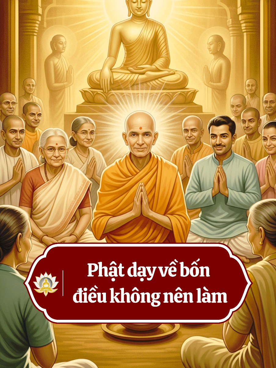 Phật dạy về bốn điều không nên làm. #thichphaphoa #loiphatday  #phatgiaonhiemmau #hocphatmoingay #phatgiaodaicuong 