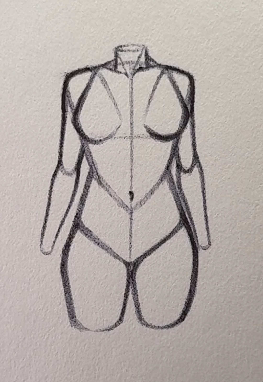 How to Draw a Female Torso (the Easy Way) #female #women #torso #tutorial #howtodraw 