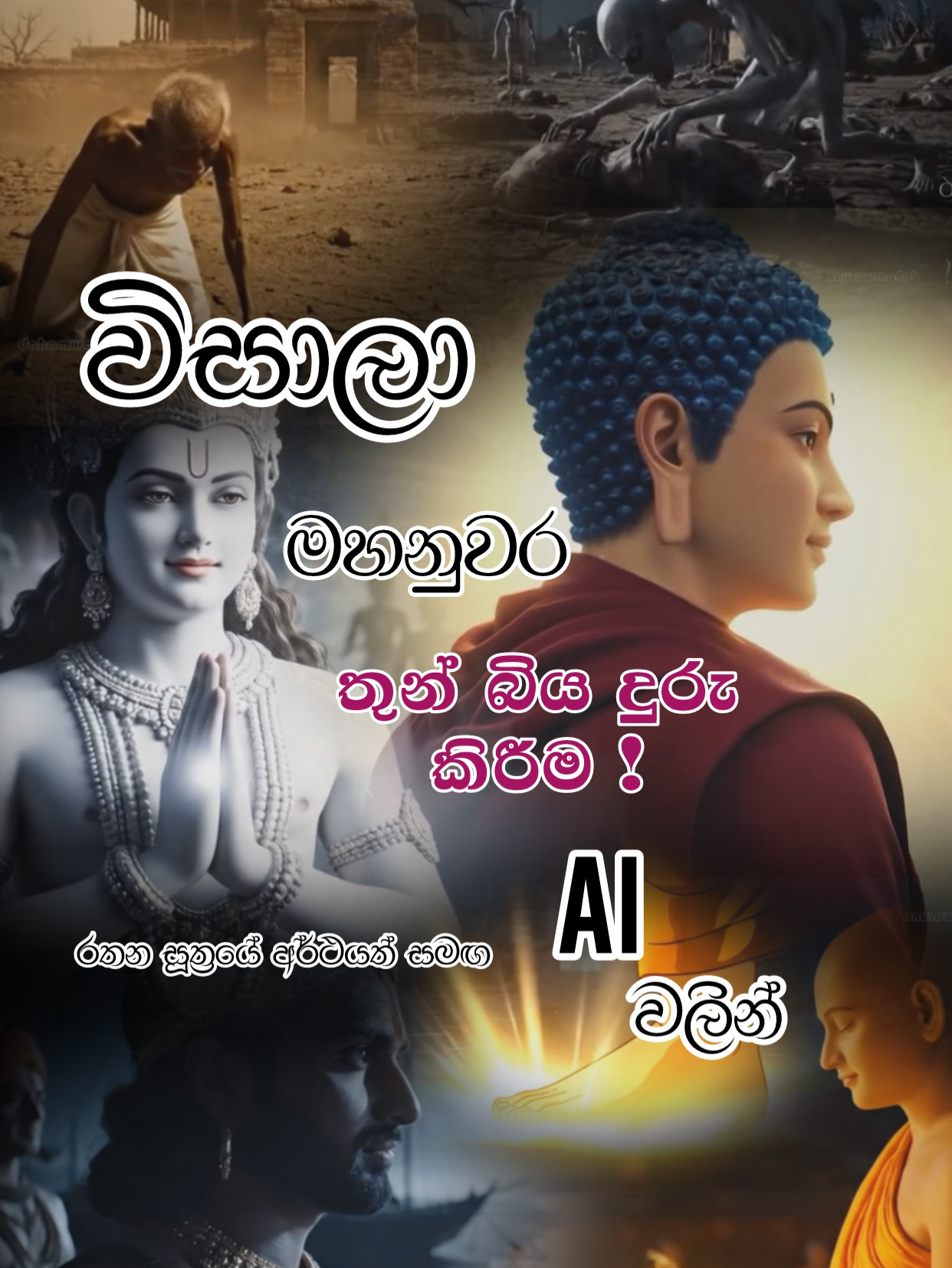 සැබෑ බසින් මෙම සෙත සැලසේවා...!    නොදැන සිටි රතන සූත්‍රයේ අර්ථය ,විසාලා මහනුවර ඇතිවූ තුන්බිය දුරු කිරීමට රතන සූත්‍රය දේශනා Ai  කිරීම වලින්  #dahamwaruna #foryoupage #saddaseela_thero #viral  #ai #veo3 #rathanasuthraya