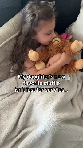 Nothing makes her feel better faster than snuggles with her comfort buddy 💕🐮